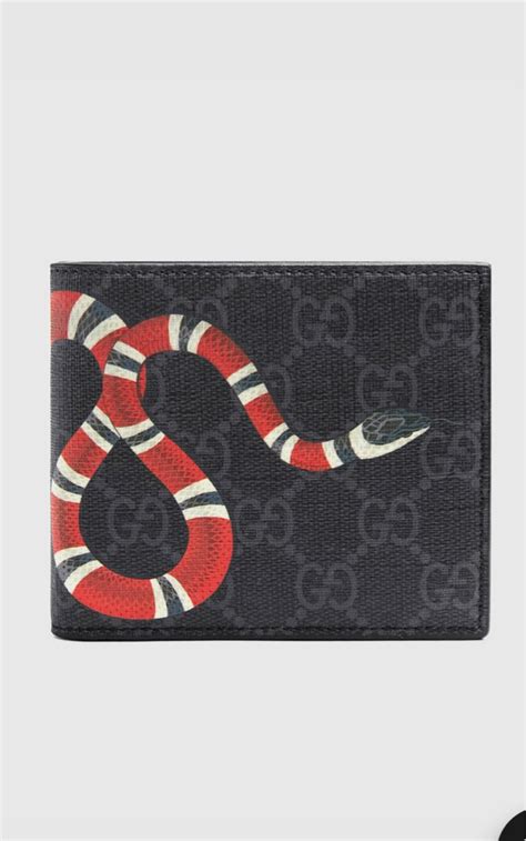 gucci snake mens wallet|gucci snake coin wallet.